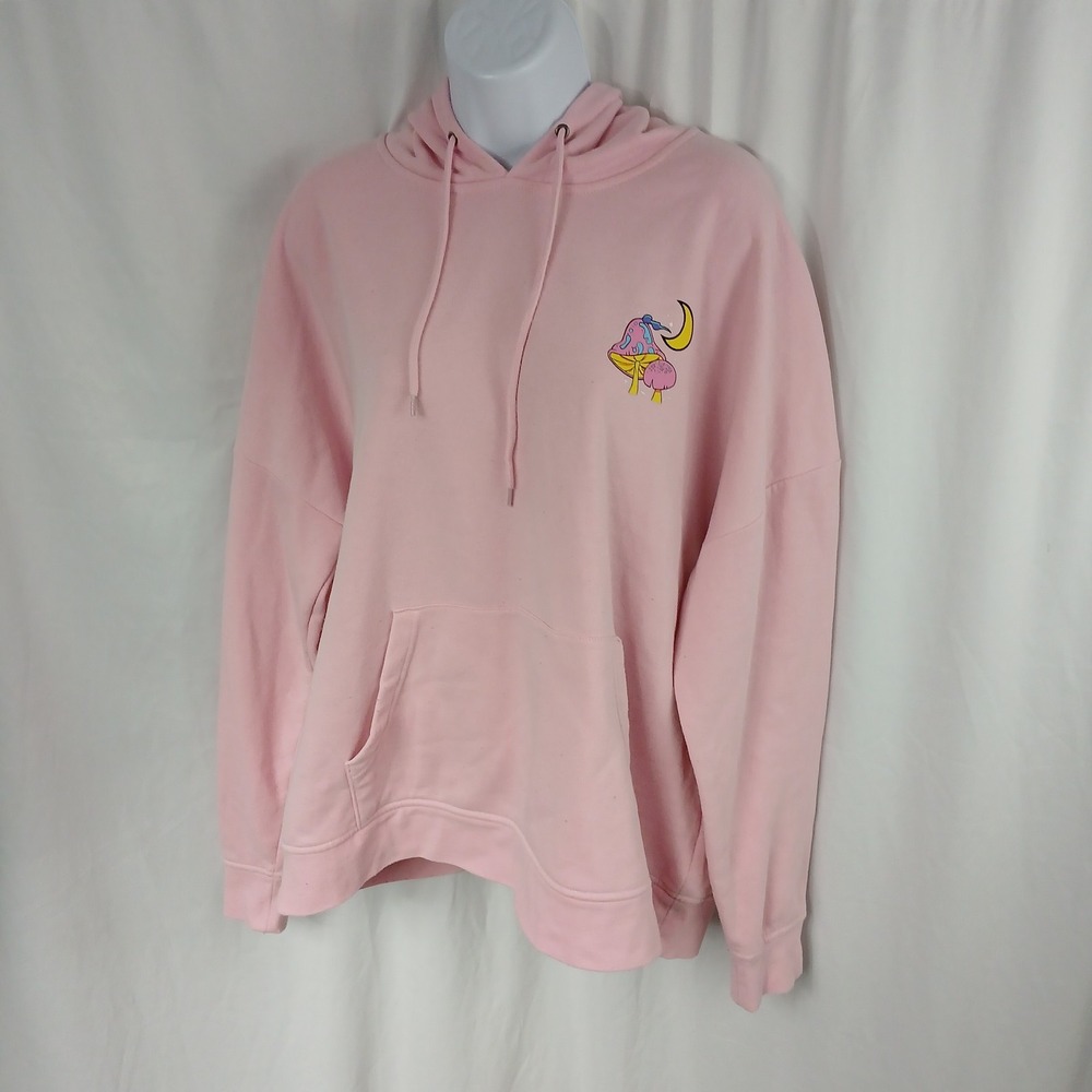 A-Lab Hoodie Mens XL Pink Take A Trip Mushroom Graphic Pullover Streetwear